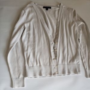 Banna Republic off white cardigan